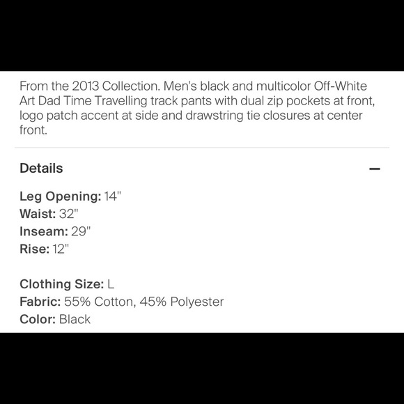 Off-White track pants EUC - Picture 5 of 5